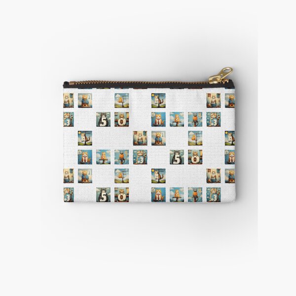 Item preview, Cats with Numbers on a White Brick Wall | Numerals | Cat Illustration | Cat Art designed and sold by UnhingedBird.