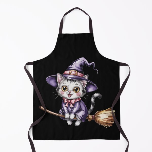Item preview, Kitten Witch on Broomstick designed and sold by jkrphoto.