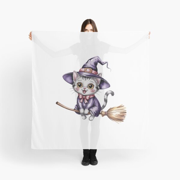 Item preview, Kitten Witch on Broomstick designed and sold by jkrphoto.