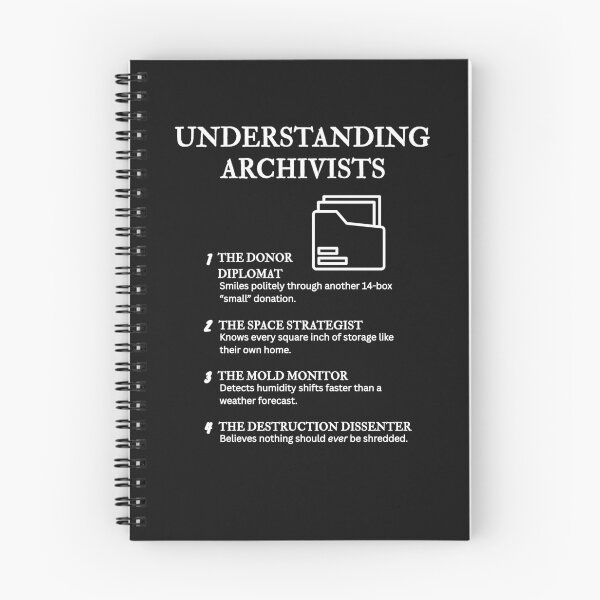 Item preview, Understanding Archivists – For Archivists Who Love a Laugh – Black designed and sold by PsyFlow35.