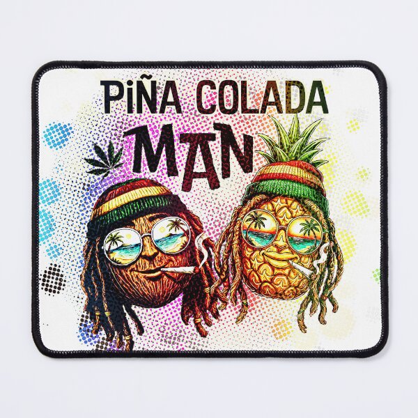 Item preview, Piña Colada Man: Rasta Pineapple & Coconut Duo designed and sold by Hen-C-Art.