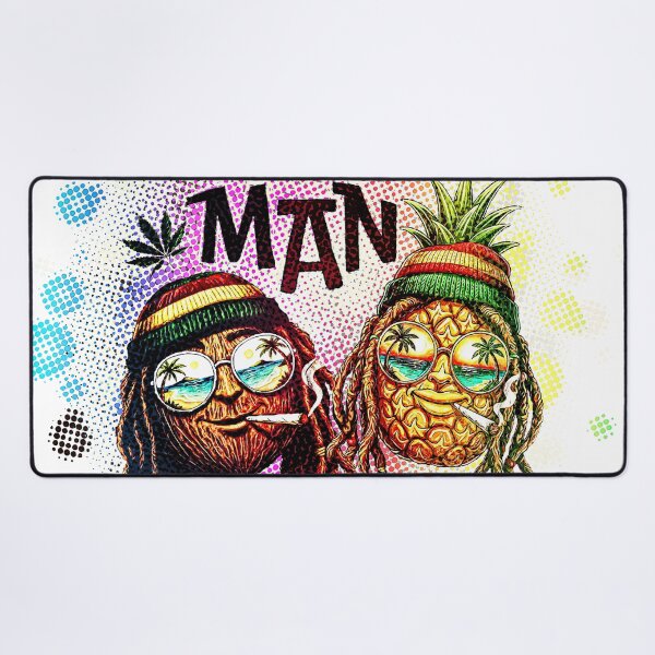 Item preview, Piña Colada Man: Rasta Pineapple & Coconut Duo designed and sold by Hen-C-Art.