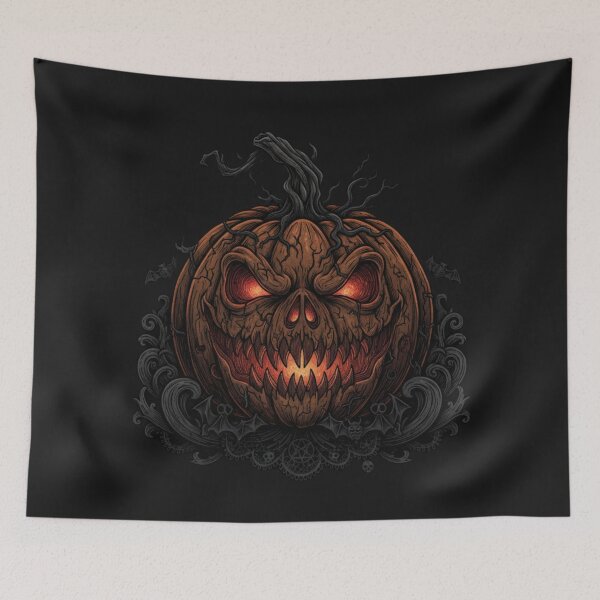 Item preview, Spooky Jack O'Lantern - Evil Grin Halloween Pumpkin designed and sold by Cipher & Soul.