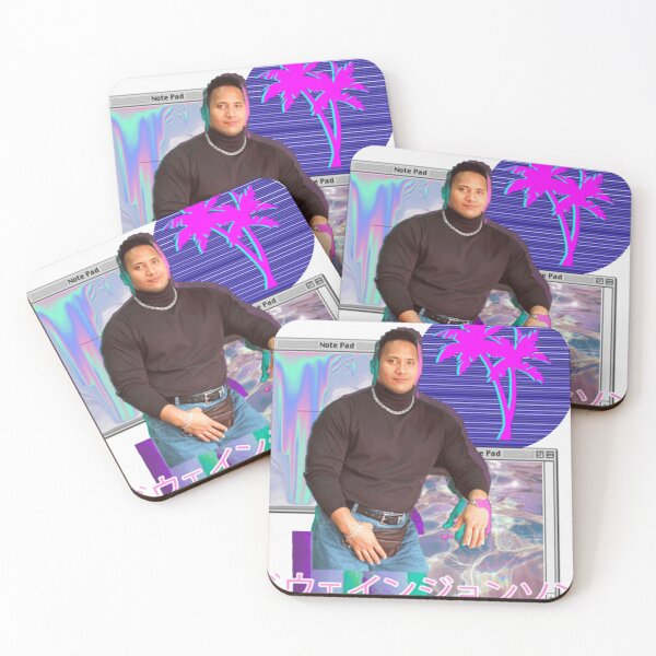 Item preview, Dwayne Johnson Vaporwave Retro 90s Design designed and sold by MatilKyla.