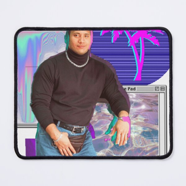 Item preview, Dwayne Johnson Vaporwave Retro 90s Design designed and sold by MatilKyla.