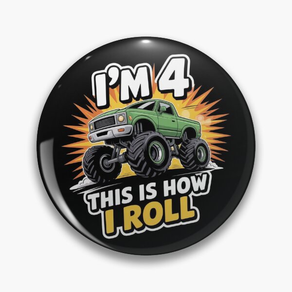 Item preview, 4 Year Old Monster Truck 4th Birthday boy designed and sold by BLZART.