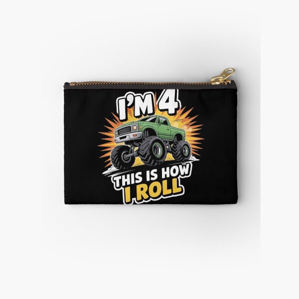 Item preview, 4 Year Old Monster Truck 4th Birthday boy designed and sold by BLZART.
