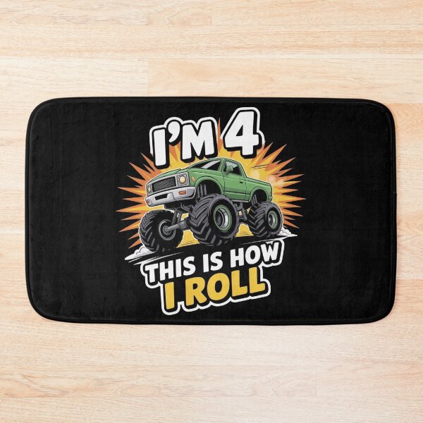 Item preview, 4 Year Old Monster Truck 4th Birthday boy designed and sold by BLZART.