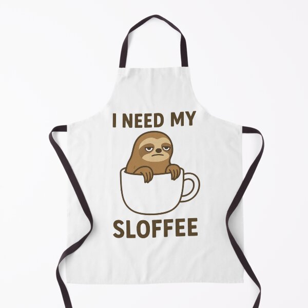 Item preview, I Need My Sloffee Sloth designed and sold by Friendly Tee Shop.
