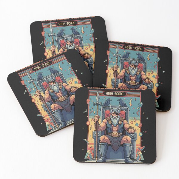 Item preview, Retro Arcade Norse Odin designed and sold by CyberdogStudios.