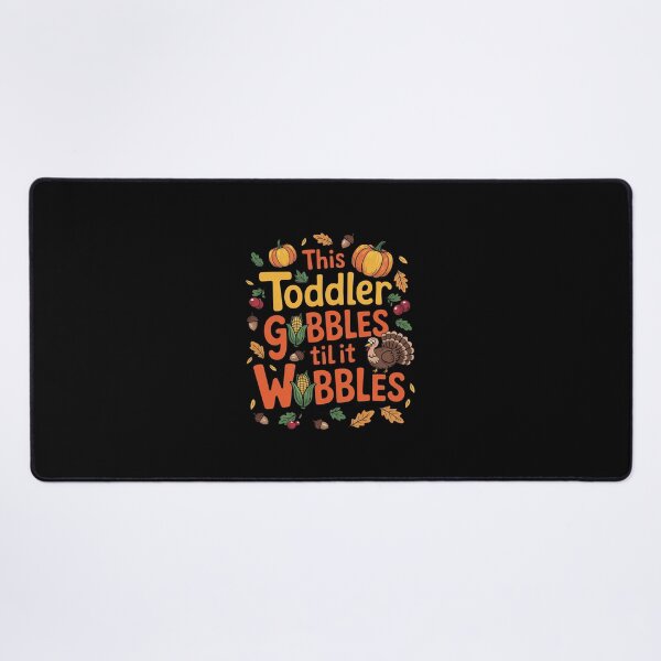 Item preview, Thanksgiving Pumpkin Gobble Till You Wobble Toddler Boys  designed and sold by EllinoKlemo.