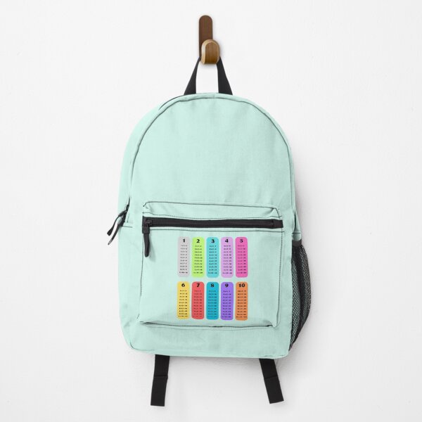 Item preview, Simple Colorful Multiplication Table designed and sold by EmeraldeaArt.