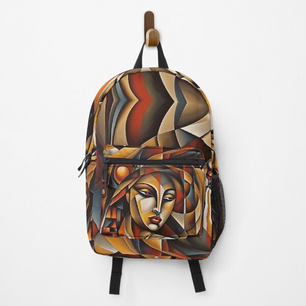 Item preview, Sad Lonely Woman: An Abstract Portrayal | Color Art | Abstract Art | Abstract Cubism designed and sold by UnhingedBird.