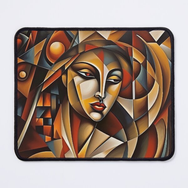 Item preview, Sad Lonely Woman: An Abstract Portrayal | Color Art | Abstract Art | Abstract Cubism designed and sold by UnhingedBird.