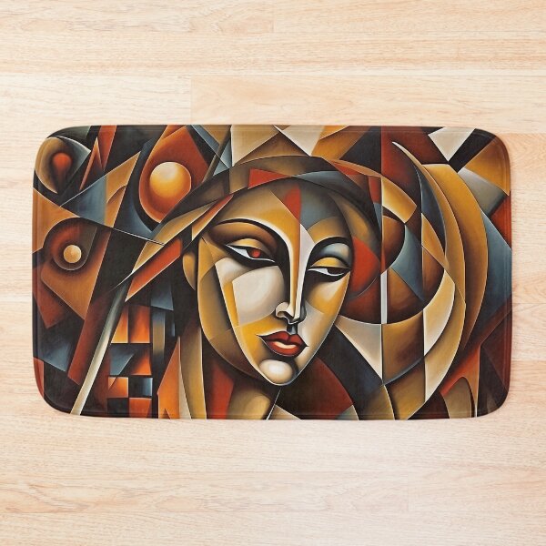 Item preview, Sad Lonely Woman: An Abstract Portrayal | Color Art | Abstract Art | Abstract Cubism designed and sold by UnhingedBird.