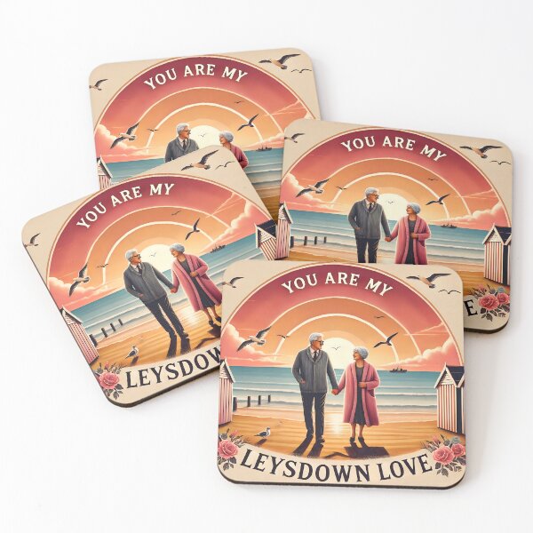 Item preview, Loving Couple on Love at Leysdown Beach Sunset Scene - Standard Edition. designed and sold by The-T-In-Retro.