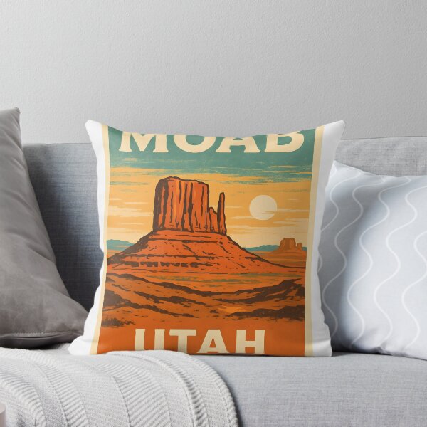 Item preview, Vintage Moab Utah Travel Poster - Arches National Park Desert Landscape Art designed and sold by LittleArij.