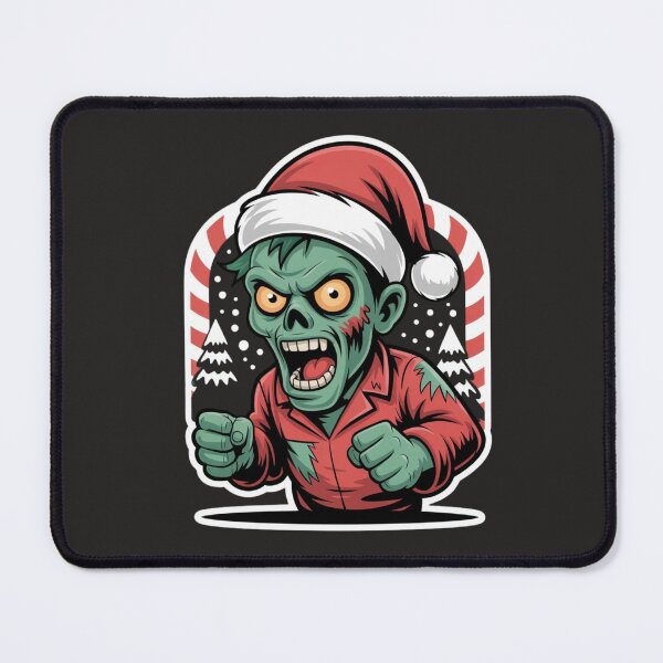 Item preview, Zombie Santa Mechanic Sticker – Funny Christmas Horror Design designed and sold by arceeddesign.