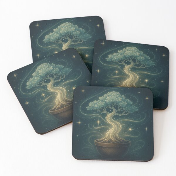 Item preview, Starlight Bonsai – Mystical Celestial Tree of Light designed and sold by Painted Moon by Luna Bee™.