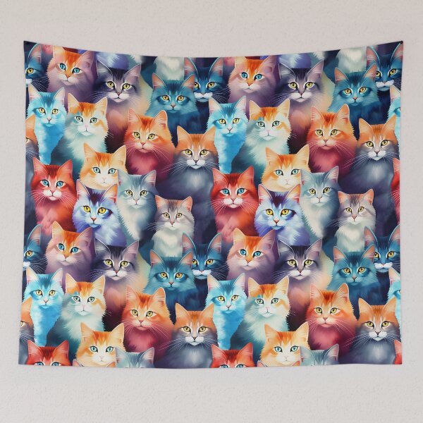 Item preview, Colorful Cat Pattern | Cat Art | Color Art designed and sold by UnhingedBird.
