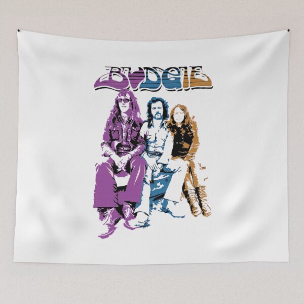 Item preview, budgie band  Funny 90S Punk Rock Lyrics Popular 70S 80S Song Vintage Band Retro Tour Music Album designed and sold by VeronicaJimenre.