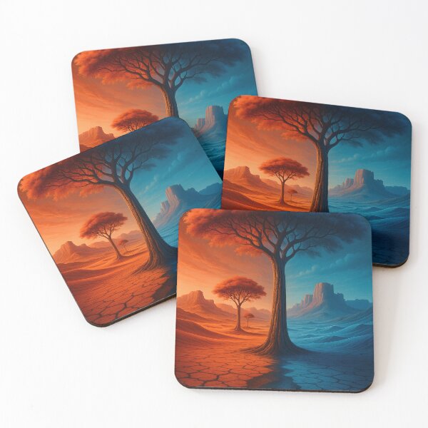 Item preview, Surreal Desert Landscape Poster designed and sold by STTrillionTEES.