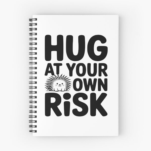 Item preview, Hug At Your Own Risk! Cute Porcupine Pun designed and sold by PMCreative.