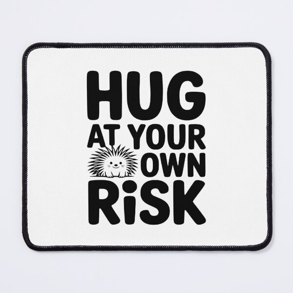 Item preview, Hug At Your Own Risk! Cute Porcupine Pun designed and sold by PMCreative.