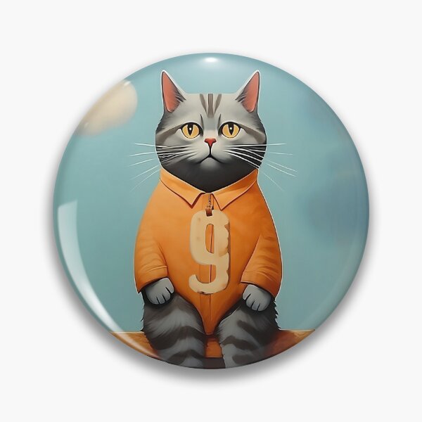 Item preview, Number Nine with Cat | Numerals | Cat Illustration | Cat Art designed and sold by UnhingedBird.