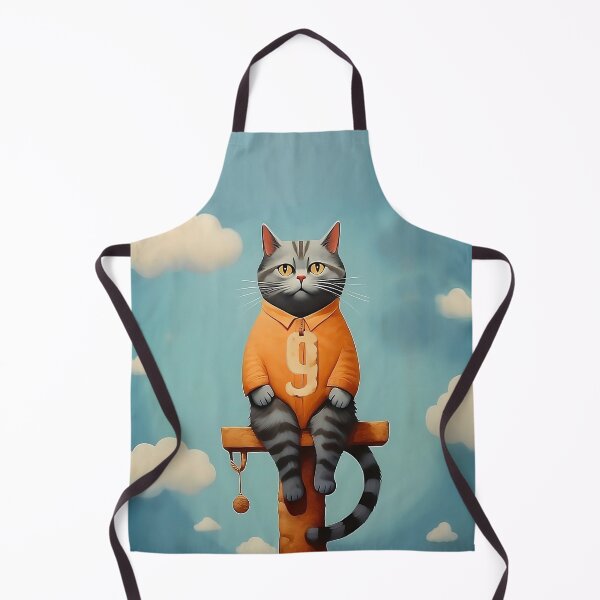 Item preview, Number Nine with Cat | Numerals | Cat Illustration | Cat Art designed and sold by UnhingedBird.