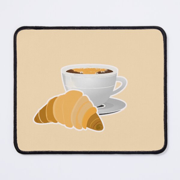 Item preview, Coffee and Croissant designed and sold by Anna Sirbu Art.