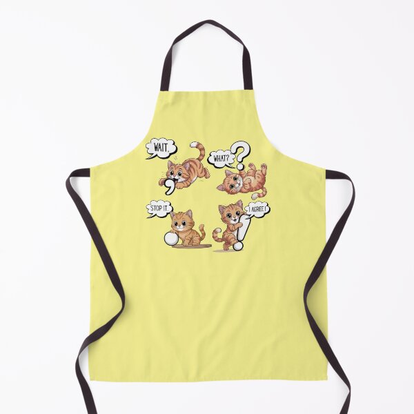 Item preview, Wait, What? Stop It. I Agree! – Funny Cat Punctuation Design designed and sold by Ania_BM.