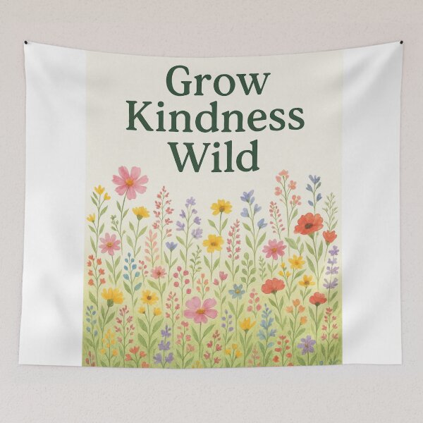 Item preview, Grow Kindness Wild — Montessori Botanical Watercolor Design designed and sold by MforMontessori.