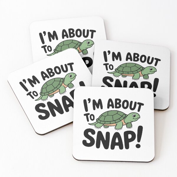Item preview, I'm About To Snap! Cute Snapping Turtle Pun designed and sold by PMCreative.