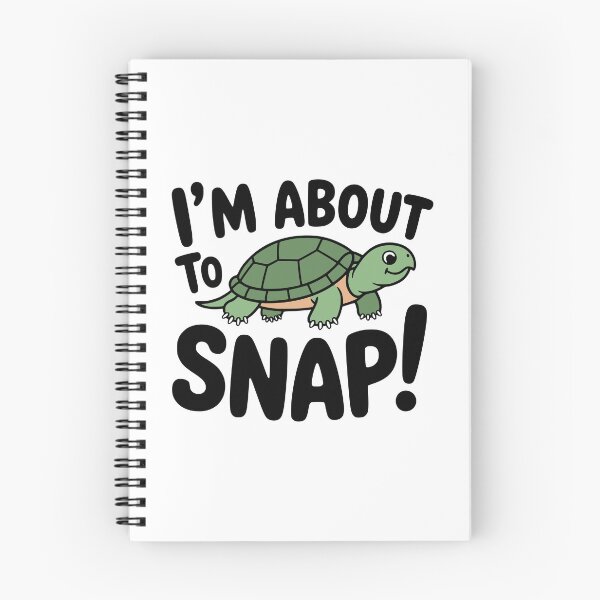 Item preview, I'm About To Snap! Cute Snapping Turtle Pun designed and sold by PMCreative.