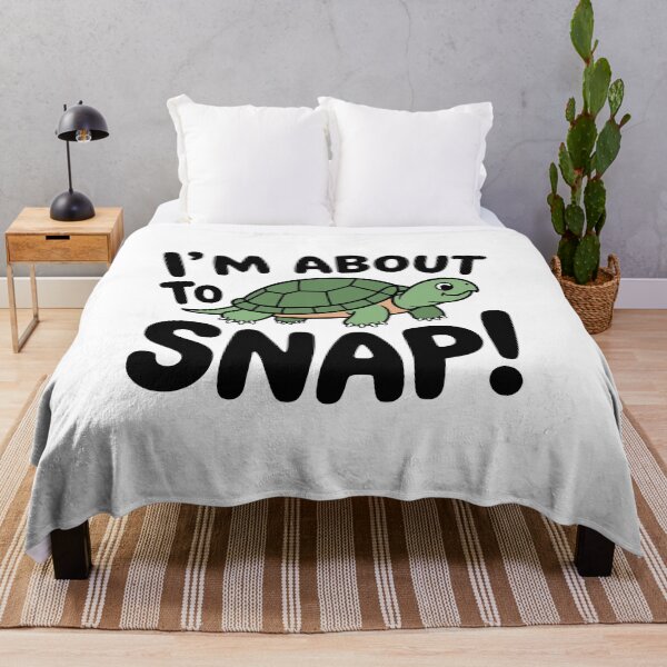 Item preview, I'm About To Snap! Cute Snapping Turtle Pun designed and sold by PMCreative.