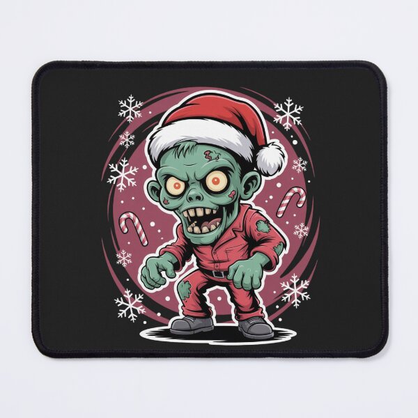 Item preview, Cute Zombie Santa Mechanic Sticker – Kawaii Christmas Horror Design designed and sold by arceeddesign.
