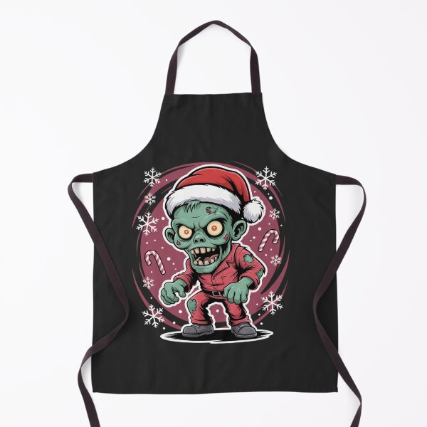 Item preview, Cute Zombie Santa Mechanic Sticker – Kawaii Christmas Horror Design designed and sold by arceeddesign.