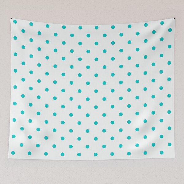 Item preview, Dark Turquoise and White Polkadots  designed and sold by POLKAIWERX.