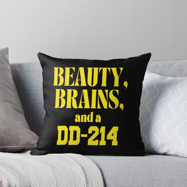 Item preview, Beauty Brains And A Dd-214, Funny 4th July USA Flag designed and sold by PrintItStudio.