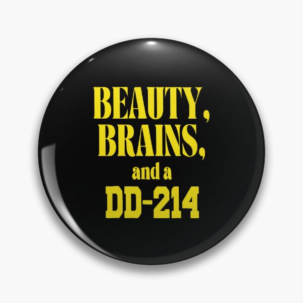 Item preview, Beauty Brains And A Dd-214, Funny 4th July USA Flag designed and sold by PrintItStudio.