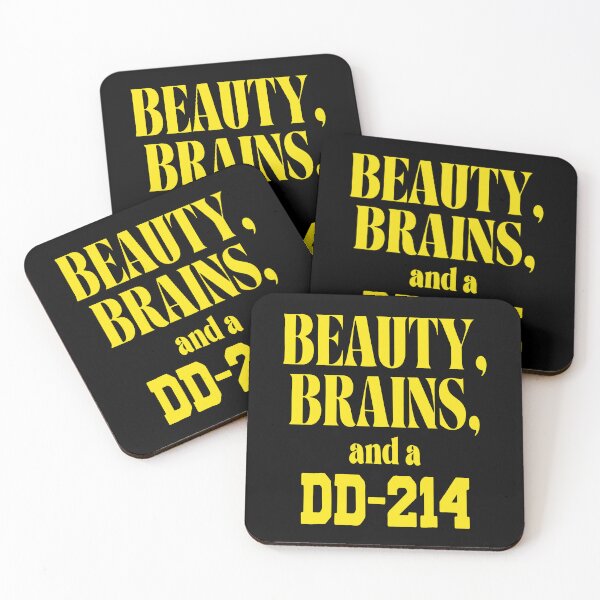 Item preview, Beauty Brains And A Dd-214, Funny 4th July USA Flag designed and sold by PrintItStudio.