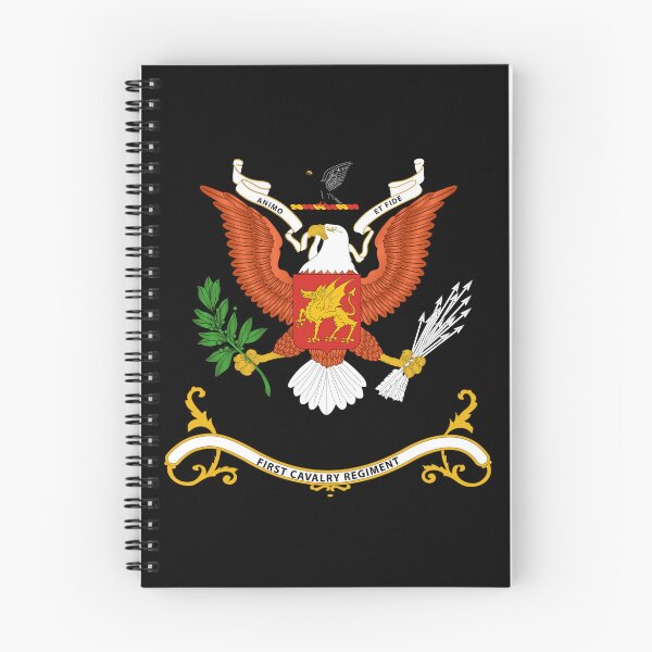 Item preview, Army - Regimental Colors - 1st Cavalry Regiment  - Animo Et Fide wo Background X 300 designed and sold by Military Insignia Products.