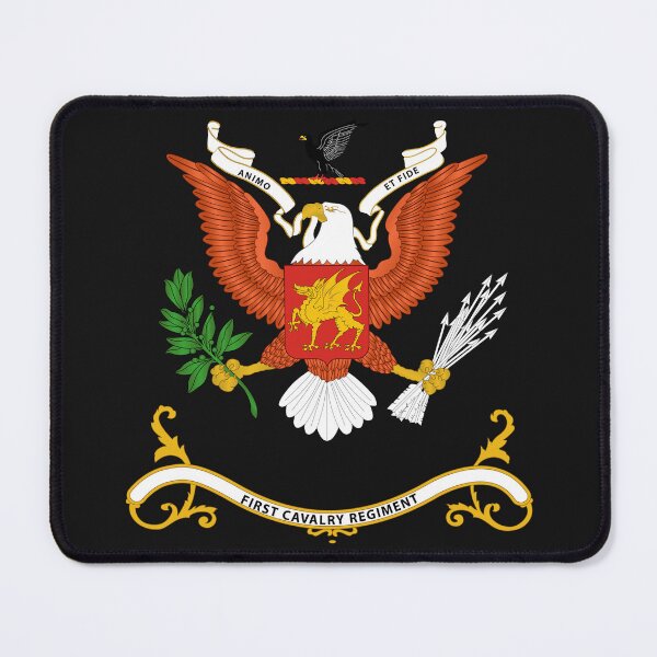 Item preview, Army - Regimental Colors - 1st Cavalry Regiment - Animo Et Fide wo Background X 300 designed and sold by Military Insignia Products.