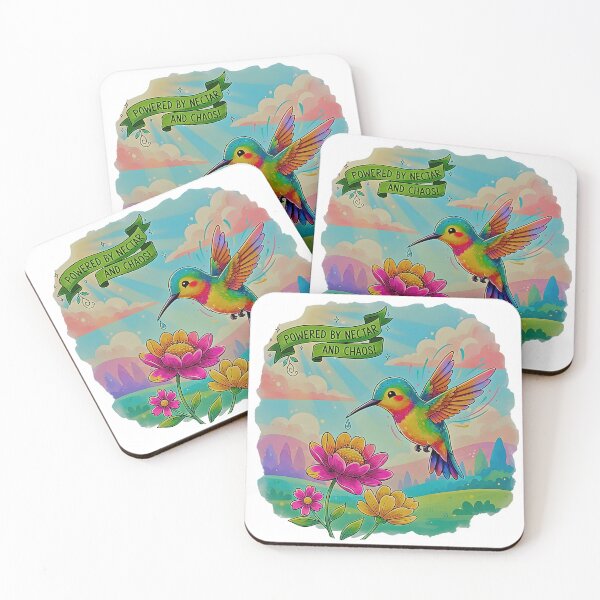 Item preview, Powered by Nectar and Chaos – Funny Cute Hummingbird Nature Design designed and sold by NatureNookTees.