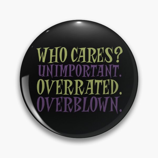 Item preview, Unimportant Overrated Overblown designed and sold by wolfkin-design.