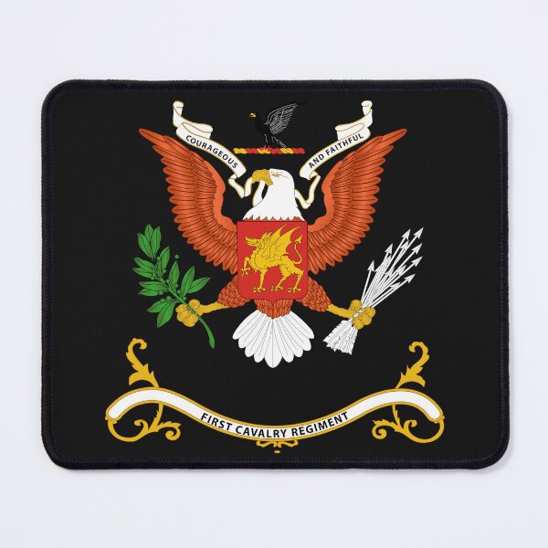 Item preview, Army - Regimental Colors - 1st Cavalry Regiment - Courageous and Faithful wo Background X 300 designed and sold by Military Insignia Products.