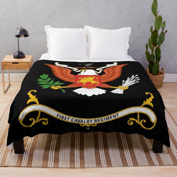 Item preview, Army - Regimental Colors - 1st Cavalry Regiment - Courageous and Faithful wo Background X 300 designed and sold by Military Insignia Products.