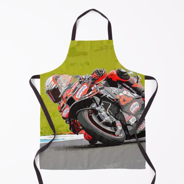 Item preview, Marco Bezzecchi racing his 2025 MotoGP motorcycle in the corners watercolor designed and sold by Rodissimus1984.