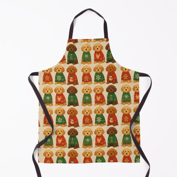 Item preview, Festive Cockapoo Christmas Sweater Dogs – Cute Holiday Illustration designed and sold by nastypastys.